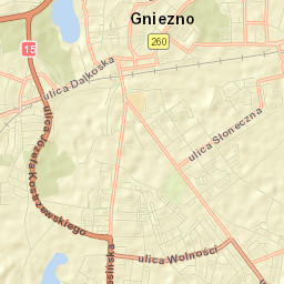 Gniezno Street Map