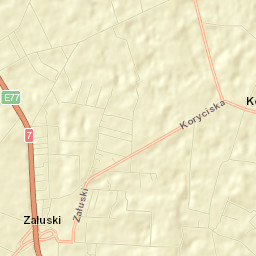 Załuski Street Map