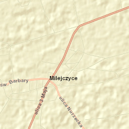 Milejczyce Street Map