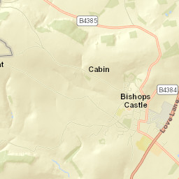 Bishop's Castle Street Map