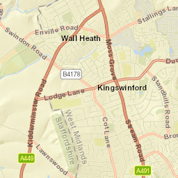 Kingswinford Street Map