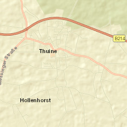 Thuine Street Map