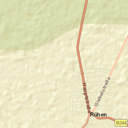 Rühen Street Map