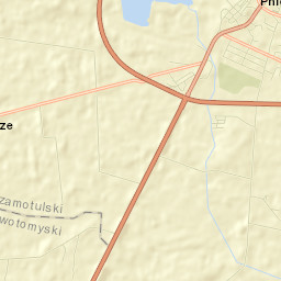Pniewy Street Map