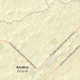 Aleysk Street Map