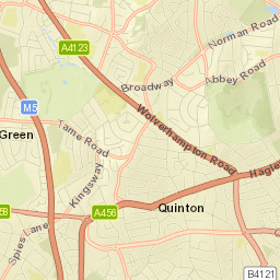 M5, Halesowen, Oldbury, West Midlands B68 Street Map
