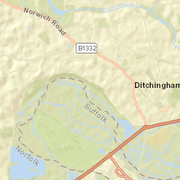 Ditchingham Street Map