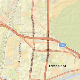 Tempelhof Street Map