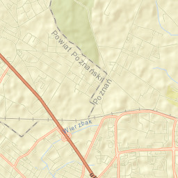 Suchy Las Street Map