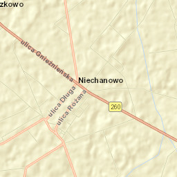 Niechanowo Street Map