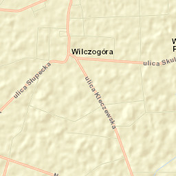 Wilczogóra Street Map