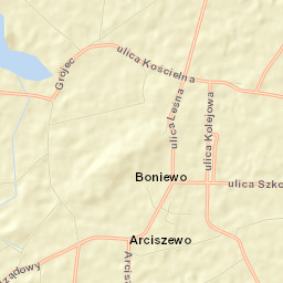 Boniewo Street Map