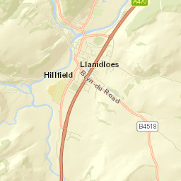 1-2 Great Oak Street, Llanidloes, Powys Street Map