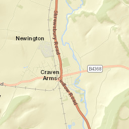 Craven Arms Street Map