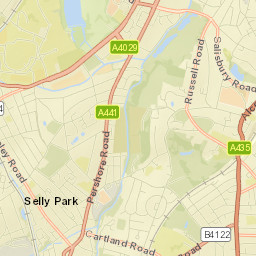 971-1041 Pershore Road, Birmingham, West Midlands Street Map