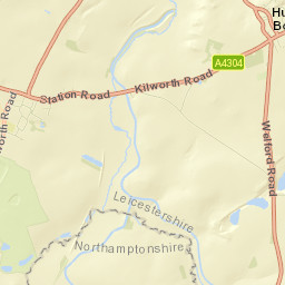 Husbands Bosworth Street Map
