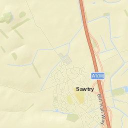 Sawtry Street Map