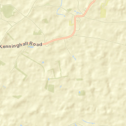 Kenninghall Road, Banham, Norwich, Norfolk Street Map