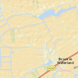 Broek in Waterland Street Map