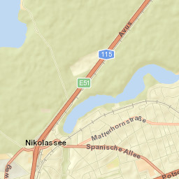 Nikolassee Street Map