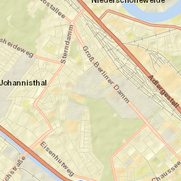 Niederschöneweide Street Map