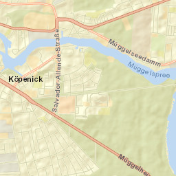 Berlin Köpenick Street Map