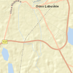 Ośno Lubuskie Street Map