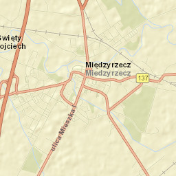 Międzyrzecz Street Map