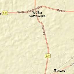 Tłuszcz Street Map