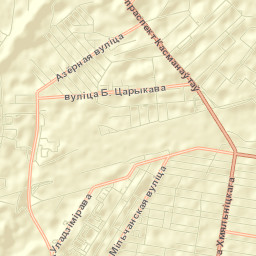 Homyel' Street Map