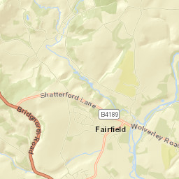 Solcum Lane, Cookley, Worcestershire Street Map