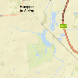 Hampton in Arden Street Map