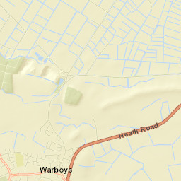 Warboys Street Map