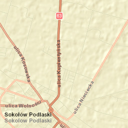 Sokołów Podlaski Street Map