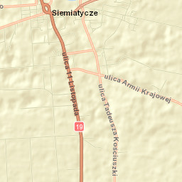 Siemiatycze Street Map
