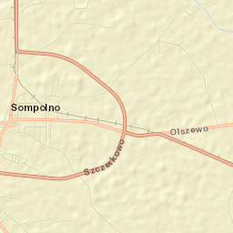 Sompolno Street Map