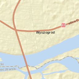 Wyszogród Street Map