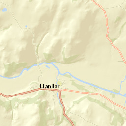 Llanilar Street Map