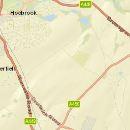 Worcester Road, Kidderminster, Worcestershire Street Map