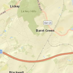 Barnt Green Street Map