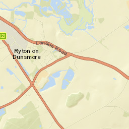 Ryton on Dunsmore Street Map