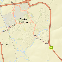 Burton Latimer Street Map
