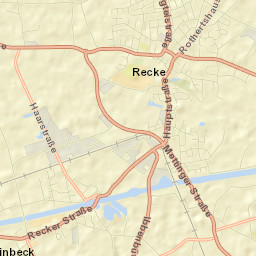 Recke Street Map