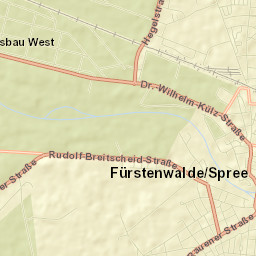 Fürstenwalde Street Map