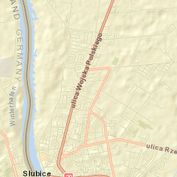 Słubice Street Map