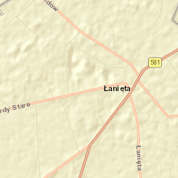 Łanięta Street Map