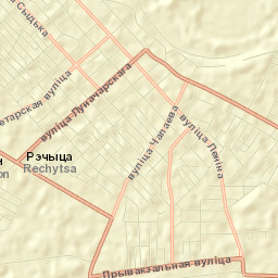 Rechytsa Street Map