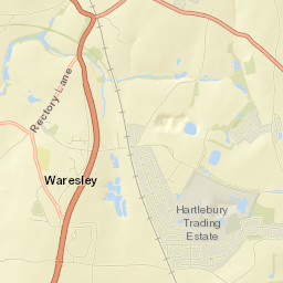 1 Waresley Court Road, Hartlebury, Worcestershire Street Map