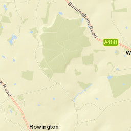 Haywood Lane, Solihull, Warwickshire Street Map