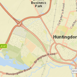 Huntingdon Street Map